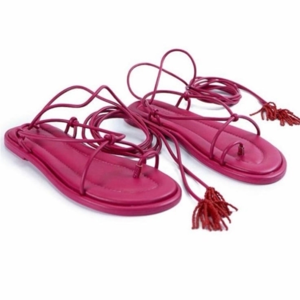 FARM Rio Pink Gladiator Sandals